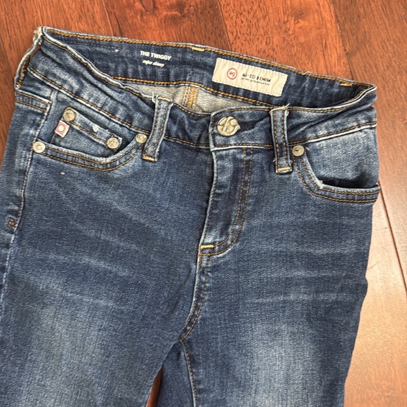 Ag Adriano Goldschmied The Twiggy Blue Denim Super Skinny Jeans 12 - Picture 4 of 6